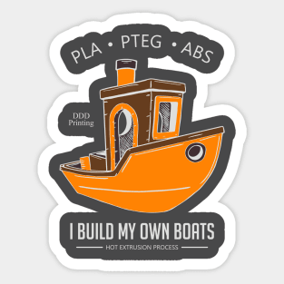 I build my own boats Sticker